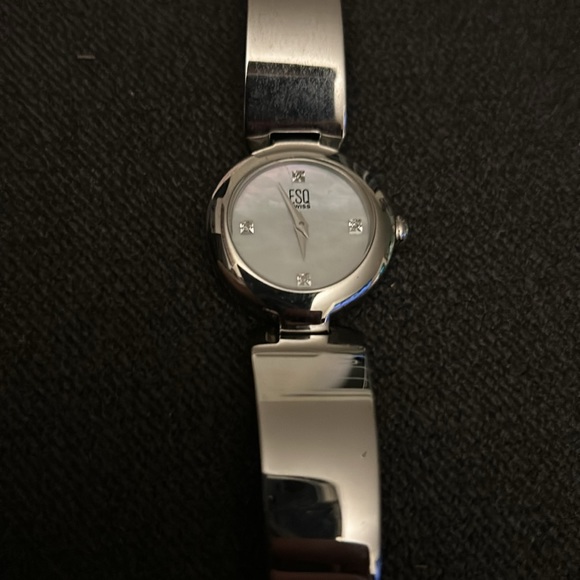 ESQ BY MOVADO CLASSIC WOMENS WHITE DIAL SILVER TONE WATCH E5307 main image 7